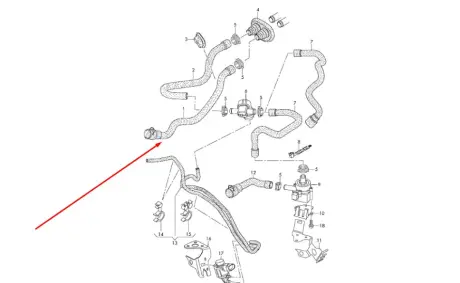 Патрубок печки VAG 8K1819371AB