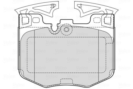 Гальмівні колодки дискові BMW 3(G21,81)/5(G30)/6(G32)/7(G11,12)/8(G14,16)/X3/X4/X5/X7/Z4 "F "15>> Valeo 601755