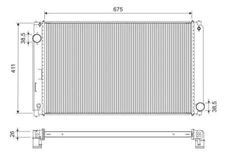 Радіатор охолоджування Valeo 701301