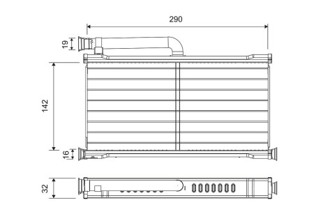 Радиатор печки Valeo 811527