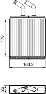 Радиатор печки Valeo 811561