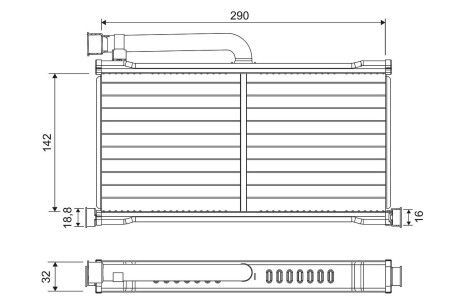 Радиатор печки Valeo 811570