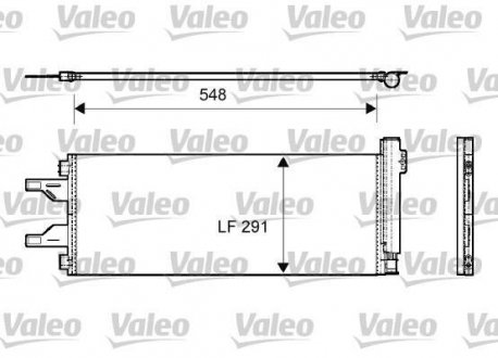 Радиатор кондиционера Valeo 814069