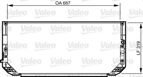 Радиатор кондиционера Valeo 814298