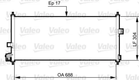 Радиатор кондиционера Valeo 814328