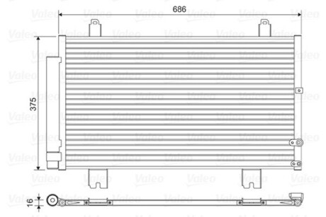 Радіатор кондиціонера Valeo 814451
