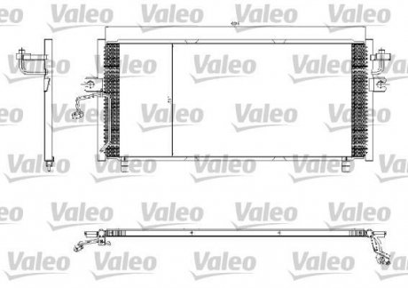 Радіатор кондиціонера Valeo 817253
