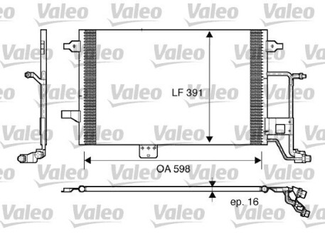 Радиатор кондиционера Valeo 817665