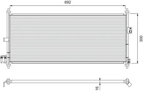 Радиатор кондиционера Valeo 817823
