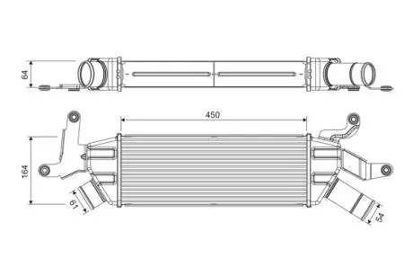 Интеркулер Valeo 818370