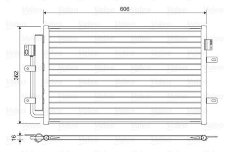 Радіатор кондиціонера Valeo 822551