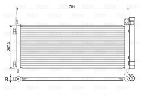 Радіатор кондиціонера Valeo 822619