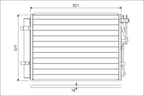 Радіатор кондиціонера Valeo 822624
