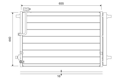 Конденсер кондиціонера Valeo 822657 (фото 1)