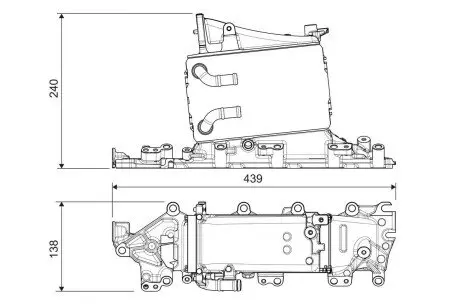 Радіатор наддуву Valeo 822935