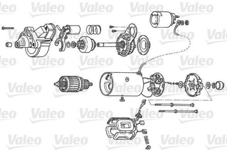 Стартер відновлений VW PASSAT B5 96-05, Passat B3-B4 88-96; AUDI A4 04-08, A4 00-04, A6 97-04; SKODA Superb 01-08 Valeo D7R33