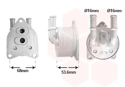 Радіатор масляний CITROEN BERLINGO / PEUGEOT 3008 10/16+ Van Wezel 09013708