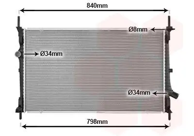 Радіатор охолодження FORD TRANS. CUSTOM 12>18 Van Wezel 18012729