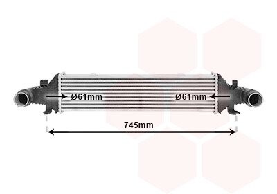 Інтеркулер MERCEDES SERIE 204/ CLAS/ GLK (вир-во) Van Wezel 30004593