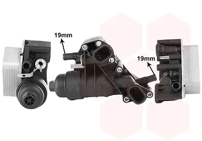 Радіатор масляний RENAULT MEGANE/ SCENIC 16+ Van Wezel 33013710