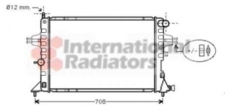 Радіатор охолодження Opel Astra G/Zafira A 2.0 16V/2.0 DI 98-05 Van Wezel 37002293 (фото 1)