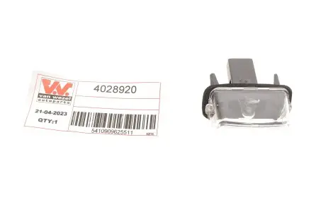 Підсвітка номера (заднього) Citroen Berlingo/Peugeot Partner 96- Van Wezel 4028920