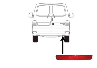 Відбивач заднього бампера правий VW T5 03>09 Van Wezel 5896930