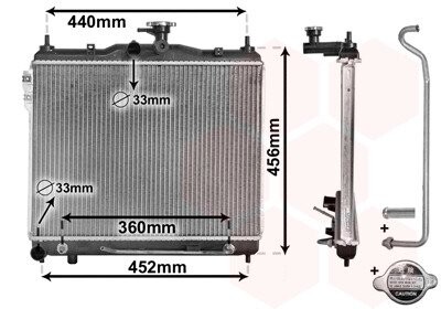 Радиатор Van Wezel 82002102