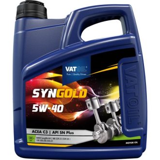 Масло моторное SynGold 5W-40 (4л) VATOIL 50011 (фото 1)