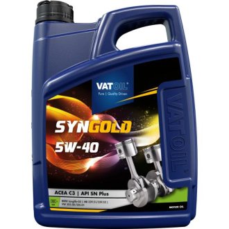 Масло моторное SynGold 5W-40 (5л) VATOIL 50195