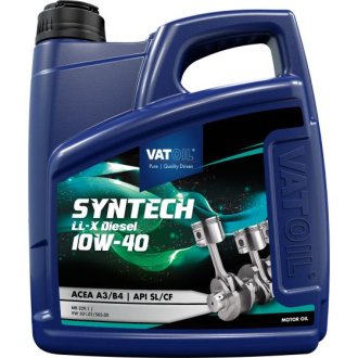 Моторна олива SYNTECH LL-X DIESEL 10W-40 (4л) VATOIL 50783