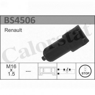 Vernet renault выключатель stop-сигналов (под педаль) 85- Calorstat by Vernet BS4506