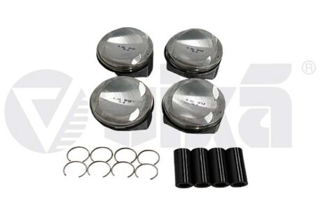 Piston complete; 1.8T; black pin; 4PCS/SET; +0.25MM VIKA 11071701901