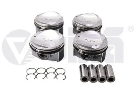 Поршень в комплекті; 1,8 т; чорна шпилька; 4 ШТ/КОМПЛЕКТ VIKA 11071702101