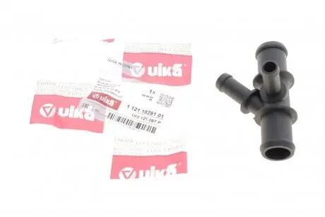 Фланец системы охлаждения Skoda Fabia (11-15),Octavia (09-13)/VW Golf (07-14),Jetta (06-18),Passat (08-15),Tiguan (08-18) VIKA 11211829101