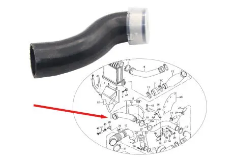 Патрубок интеркуллера 1.8 T VIKA 11451804101