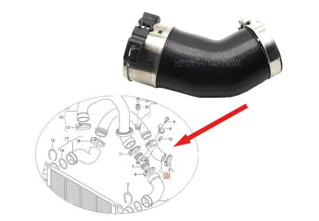 Патрубок турбины 2.0 TDI VIKA 11451811401