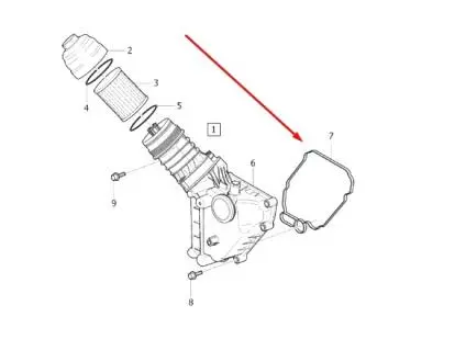 Ущільнювач масляного фільтра d520x/d524x VOLVO 30788492