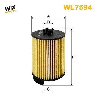 Фільтр масляний Audi A4/A5/A6 2.0 TDI Mild Hybrid 18- WIX FILTERS WL7594