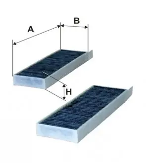 Фильтр салона, 08- (угольный) 2шт. WIX FILTERS WP9319