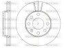 Диск тормозной, передний, opel corsa c (x01) 1.7, y 17 dtl, 00-09 WOKING D6061.10 (фото 1)