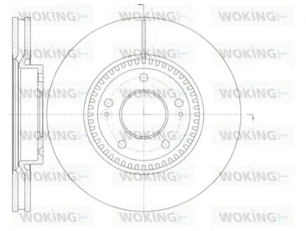 Гальмівний диск перед. Sonata V/Tucson/i40/ix35/Optima/Sportage 04- (300x28) WOKING D6988.10