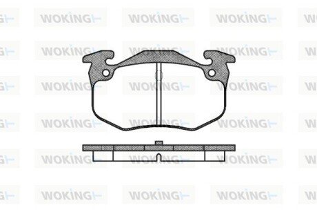 Колодки гальмівні WOKING P0443.60