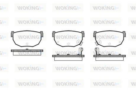 Колодки гальмівні WOKING P0513.12