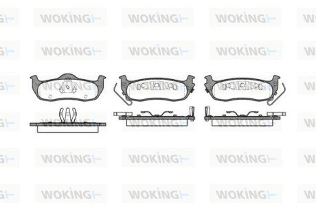 Колодки гальмівні WOKING P10063.02