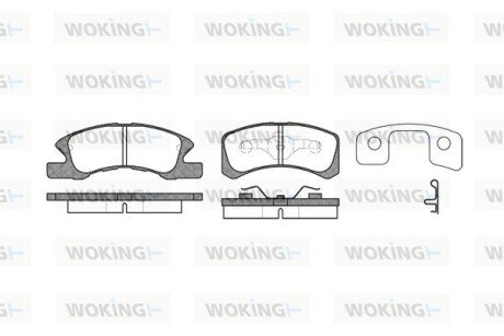 Колодки тормозные WOKING P10113.02