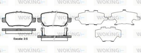 Колодки гальмівні WOKING P10683.02