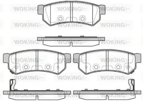 Колодки гальмівні WOKING P11483.12