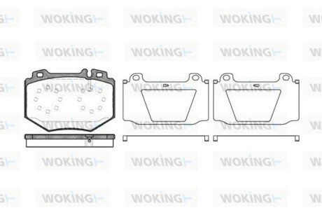 Колодки гальмівні WOKING P11653.00