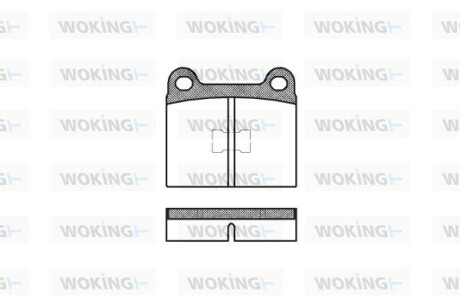 Гальмівні колодки WOKING P1173.00